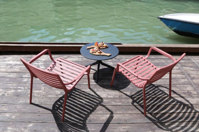Комплект пластиковых кресел Nardi Doga Relax Set 4 стеклопластик марсала Фото 11