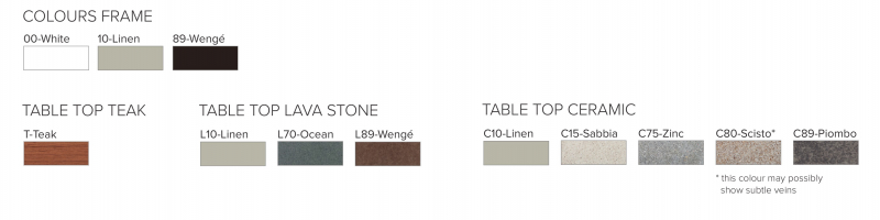 Стол керамический T-Table