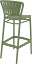 Стул пластиковый барный Siesta Contract Portofino стеклопластик, полипропилен оливковый Фото 10