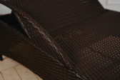 Шезлонг-лежак плетеный ReeHouse Lara оцинкованная сталь, искусственный ротанг коричневый Фото 5