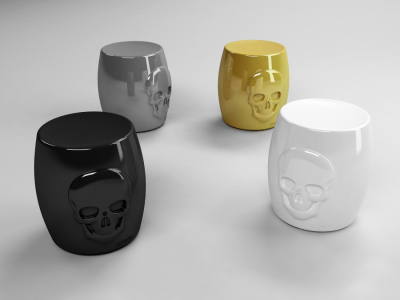 Пуф пластиковый Myyour Skull Stool Indoor-Outdoor полиэтилен Фото 5