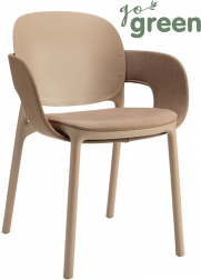 Кресло пластиковое с обивкой-thumbs-Фото1