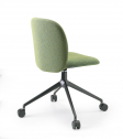 Стул офисный с обивкой Scab Design Mentha Pop алюминий, технополимер, ткань черный, зеленый Фото 3
