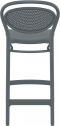 Стул пластиковый полубарный Siesta Contract Marcel Bar 65 стеклопластик темно-серый Фото 10