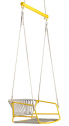 Качели плетеные Scab Design Lisa Swing сталь, морской канат желтый, серебристый Фото 6
