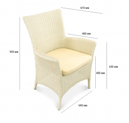 Кресло плетеное с подушкой-thumbs-Фото3