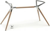 Подстолье с перекладиной Scab Design Metropolis бук, сталь натуральный бук Фото 1
