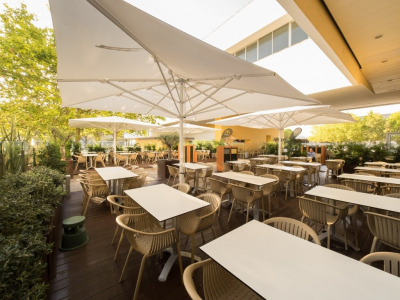 Зонт профессиональный телескопический 4х4 м Capri Starwhite