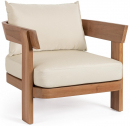 Кресло деревянное с подушками Garden Relax Evora тик, олефин Фото 1