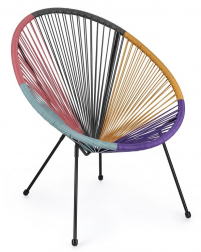 Лаунж-кресло плетеное с подушками-thumbs-Фото1