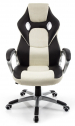 Кресло компьютерное Beon RT-372 металл, экокожа, ткань черно-кремовый Фото 3