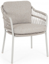 Кресло плетеное с подушками Garden Relax Talaia сталь, роуп, олефин морозный Фото 1