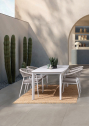 Стол обеденный Garden Relax Alcora алюминий, спеченный камень белый Фото 5