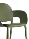 Кресло пластиковое Scab Design Hug Go Green технополимер оливковый Фото 4