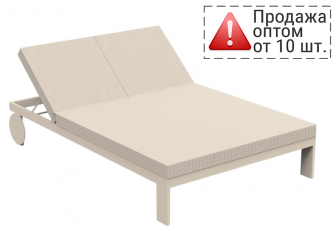 Лежак металлический двухместный с матрасом-thumbs-Фото1