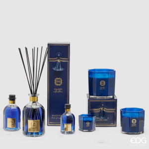 Аромасвеча Черный Лес (Black Forest) EDG Classic Candle стекло, воск темно-синий Фото 2