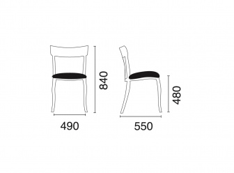 Стул пластиковый с обивкой-thumbs-Фото3