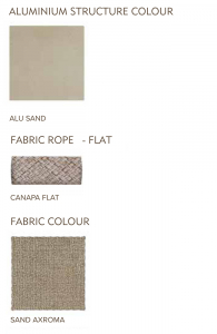 Кресло плетеное с подушкой Grattoni Beverly алюминий, роуп, олефин песочный, конопляный, песочный Фото 3