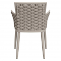 Кресло плетеное с подушкой Tagliamento Leon алюминий, роуп, акрил тортора, серый Фото 15