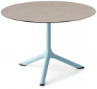 Столик ламинированный кофейный Scab Design Tripe сталь, компакт-ламинат HPL голубой, тортора шпатель Фото 1