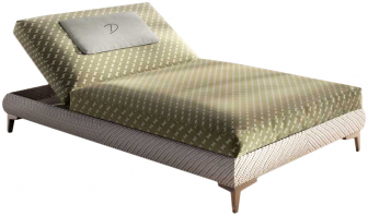 Лежак плетеный с матрасом-thumbs-Фото1