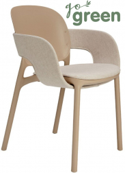 Кресло пластиковое с обивкой-thumbs-Фото1