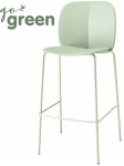 Стул пластиковый полубарный Mentha Go Green