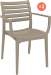 Комплект кресел пластиковых Artemis Set 4