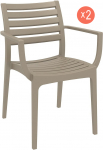 Комплект кресел пластиковых Artemis Set 2