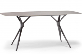 Стол обеденный Grattoni Bari сталь, искусственный камень антрацит, серый Фото 1