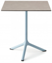 Стол ламинированный обеденный Scab Design Tripe сталь, компакт-ламинат HPL голубой, тортора шпатель Фото 1