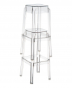 Табурет прозрачный барный Siesta Contract Fox 75 поликарбонат прозрачный Фото 7