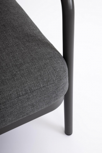 Комплект металлической лаунж мебели Garden Relax Miravet алюминий, роуп, ткань, натуральный камень антрацит, зеленый, темный Фото 9