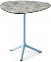 Стол ламинированный обеденный складной Scab Design Tripe Folding сталь, компакт-ламинат HPL голубой, зернистый Фото 5