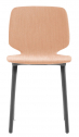 Стул с мягкой обивкой PEDRALI Babila ясень, технополимер, ткань черный ясень, персиковый Фото 1