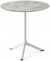 Стол ламинированный обеденный Scab Design Tripe сталь, компакт-ламинат HPL белый, каменный Фото 1