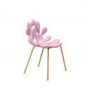 Комплект пластиковых стульев Qeeboo Filicudi Set 2 металл, полиэтилен латунь, розовый Фото 5