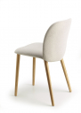Стул с обивкой Scab Design Natural Mentha Pop дуб, технополимер, ткань натуральный дуб, слоновая кость Фото 3