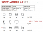Комплект мягкой мебели Grattoni Soft Modular алюминий, роуп, акрил антрацит, коричневый, тортора Фото 2