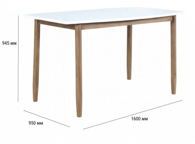 Стол каменный барный Tagliamento Apoyo акация, искусственный камень Cement грецкий орех, белый Фото 2