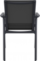 Кресло пластиковое Siesta Contract Pacific стеклопластик, текстилен черный Фото 9