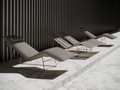 Шезлонг плетеный с матрасом SNOC Veu Terra алюминий, искусственный ротанг, олефин коричневый Фото 7