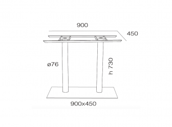 Подстолье металлическое двойное-thumbs-Фото3