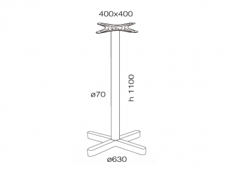 Подстолье металлическое барное-thumbs-Фото3