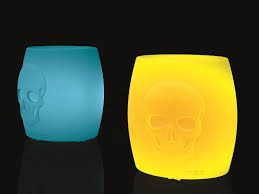Пуф пластиковый светящийся Myyour Skull полиэтилен Фото 1