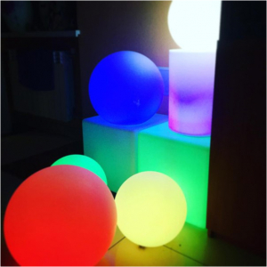 Шар пластиковый светящийся LED Minge полиэтилен белый Фото 5