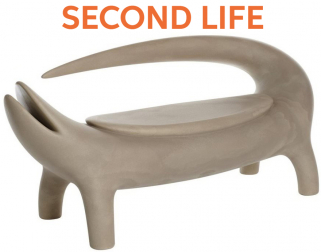 Диван из биопластика Big Kroko Second Life