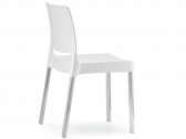 Стул пластиковый PEDRALI Joi алюминий, стеклопластик белый Фото 4