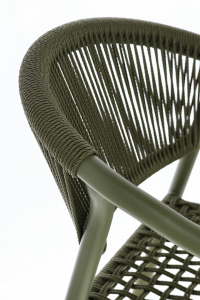 Кресло металлическое плетеное Garden Relax Canarias алюминий, искусственный ротанг плющ Фото 11