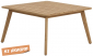 Столик деревянный кофейный Tagliamento Nara акация песочный Фото 1